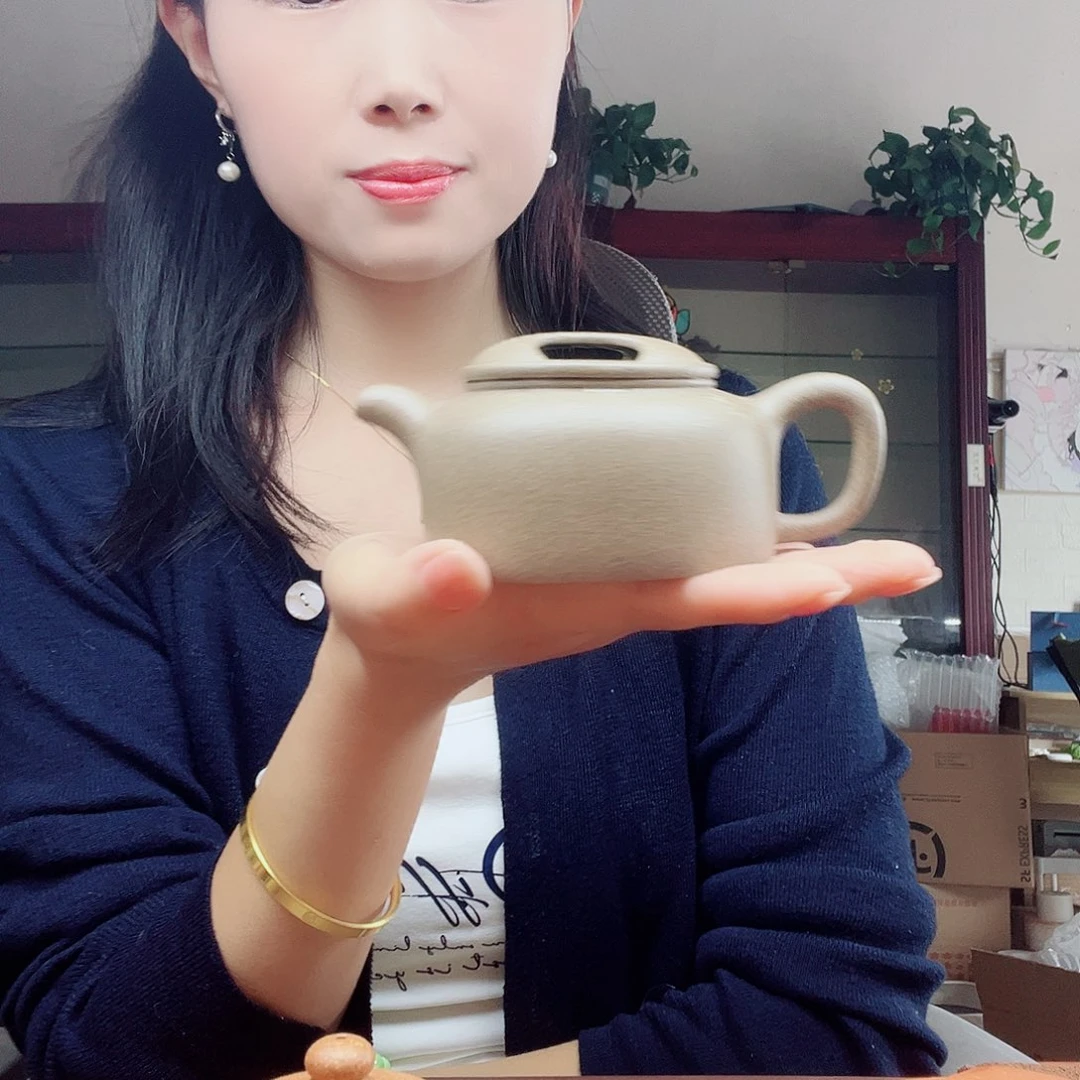 璀***河泥塑茶壶紫砂茶壶