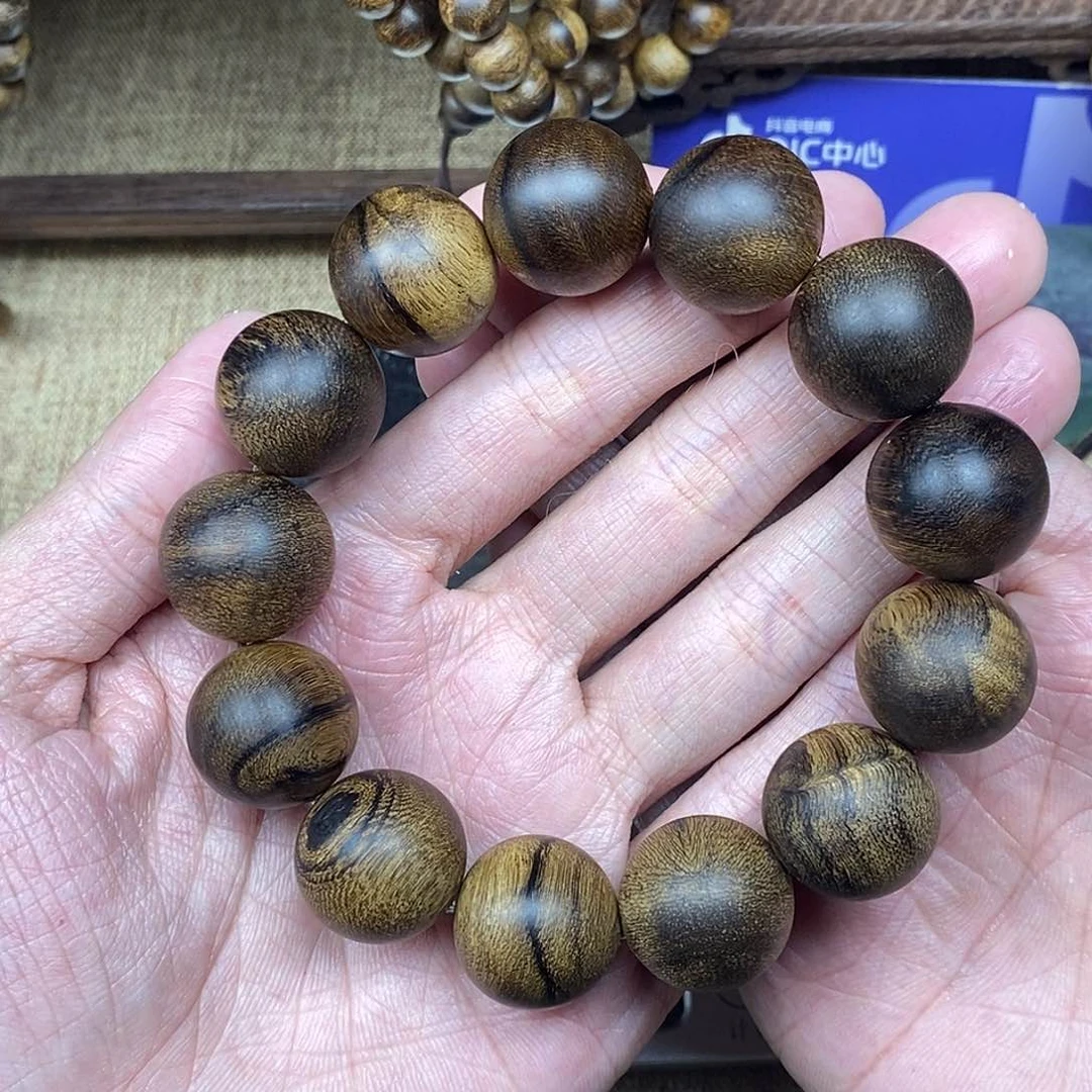 沉香手串越南芽庄白棋楠