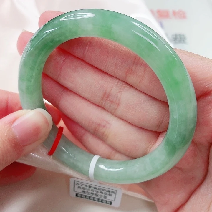 翡翠未镶嵌手镯55圈23101