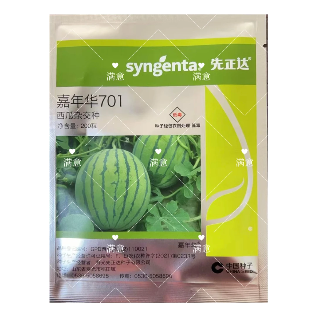 嘉年华701西瓜种子先正达种籽早春种植早熟品种大红瓤小糖丸
