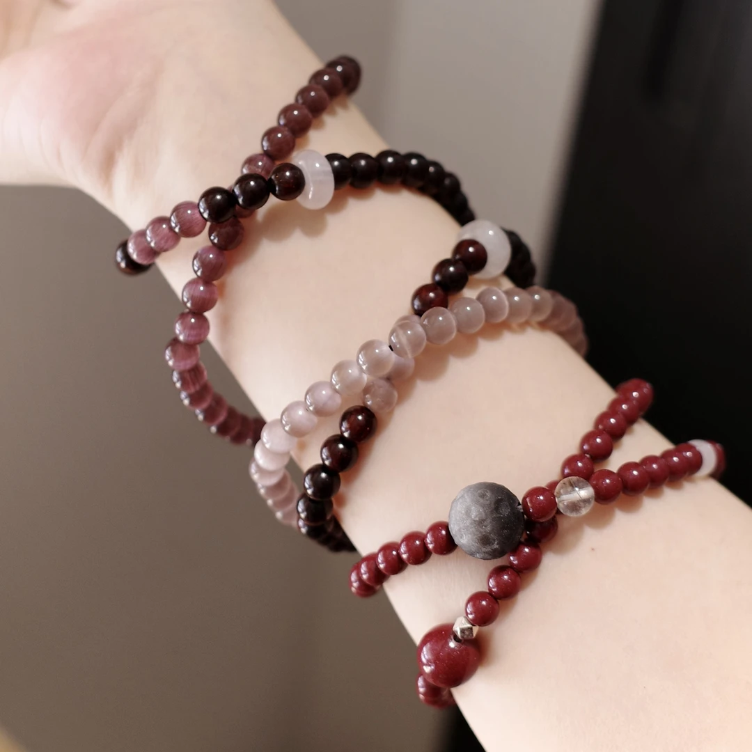 钛钢手链 【多圈】多层彩色弹力绳手串 原创设计手作手工情侣款