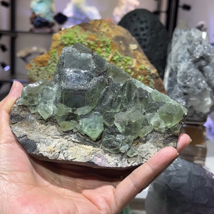 三***梦石材福建萤石摆件