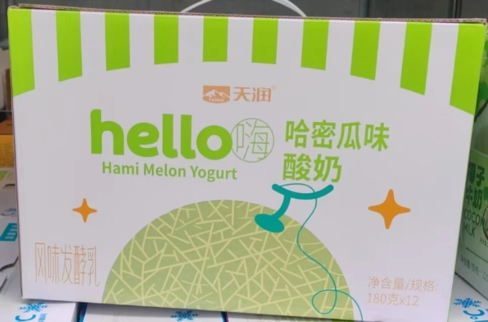 天润哈密瓜味hello酸奶