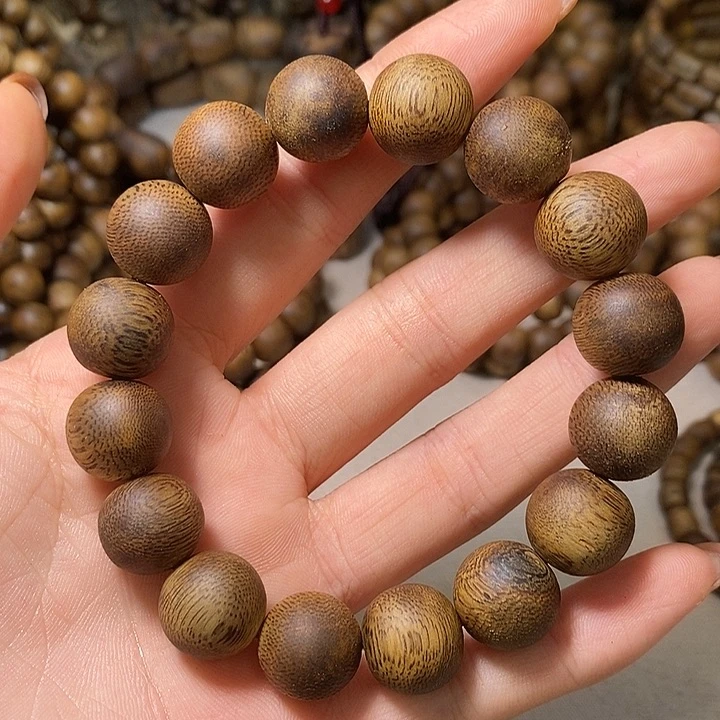 沉香碎屑沉香1.4单圈圆珠