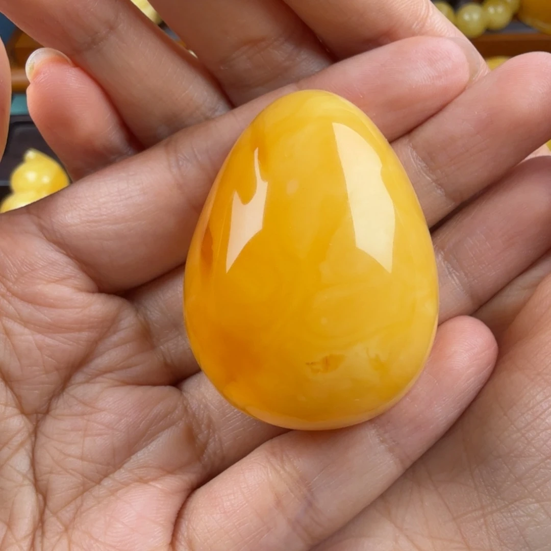 难***涂琥珀未镶嵌颈饰纯天然琥珀蜜蜡无优化