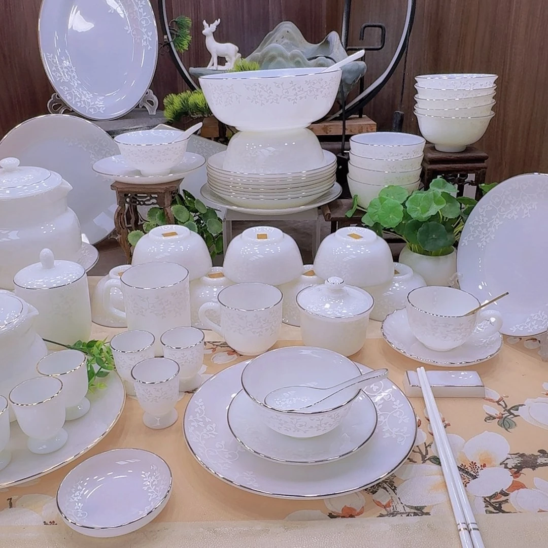 瓷暗香浮动餐具套装