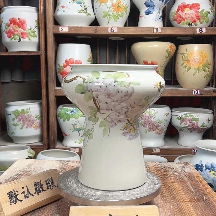 摆件蘑菇紫藤陶瓷陶瓷新款