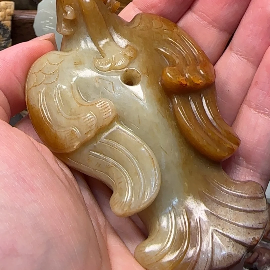 一***界精美的小把件凤鸟