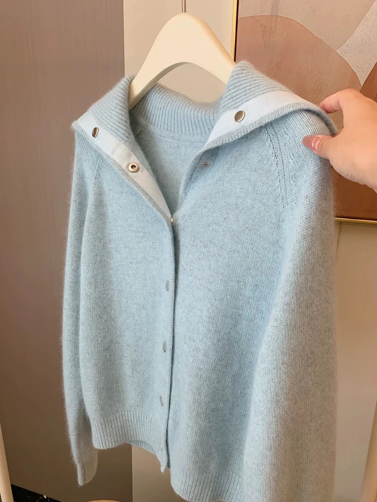 【阿二推荐•秋冬系列】2010韩版百搭翻领厚毛衣