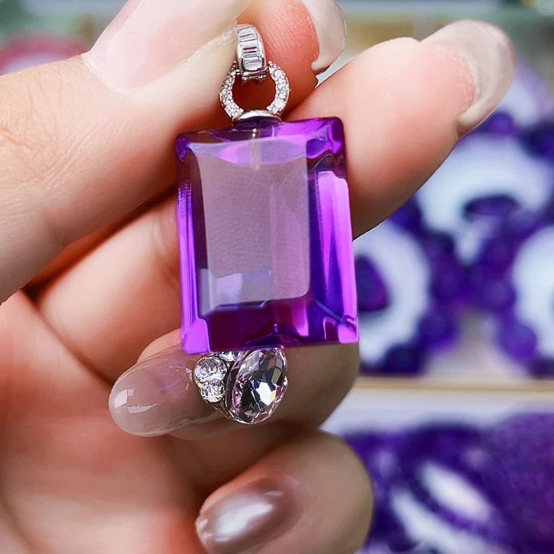 银S925镶嵌颈饰水晶天然