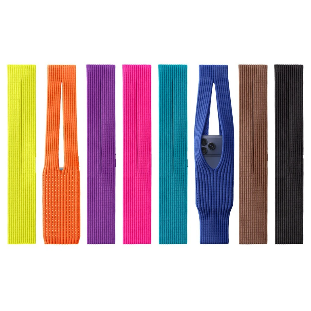 2025新款时尚风潮流针织手机包单肩背包挂包手机配饰水果手机包袋