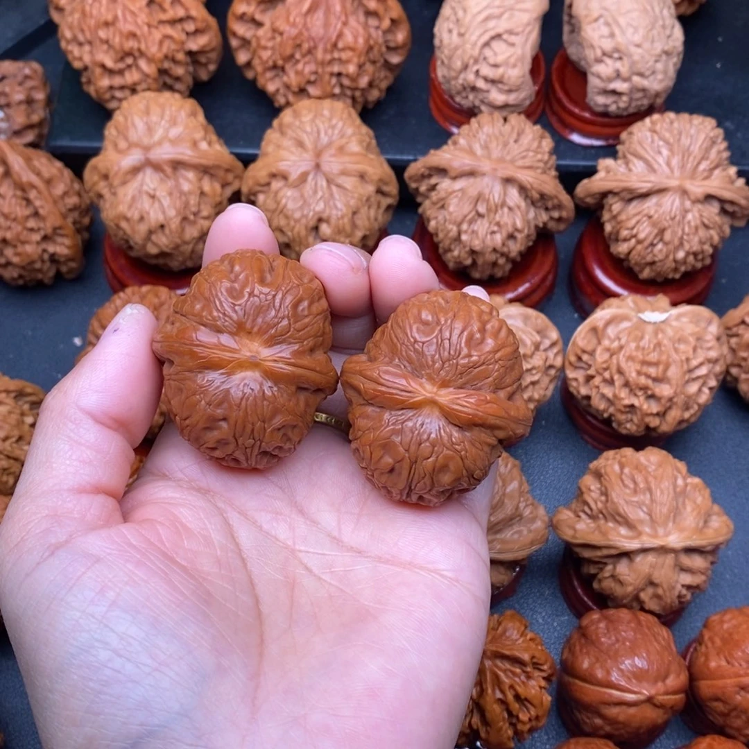 把件文玩核桃42平谷元宝