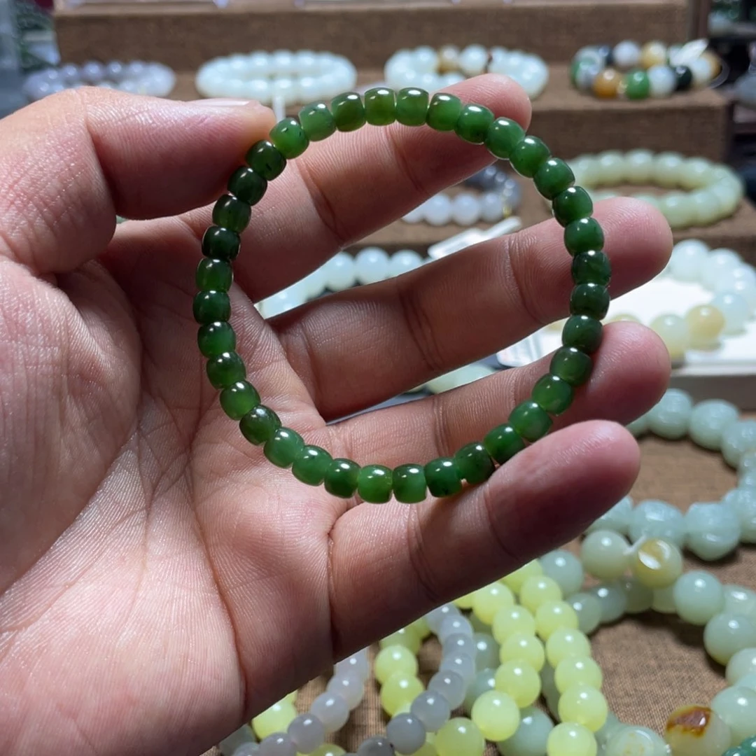 手链未镶嵌和田玉（糖玉）