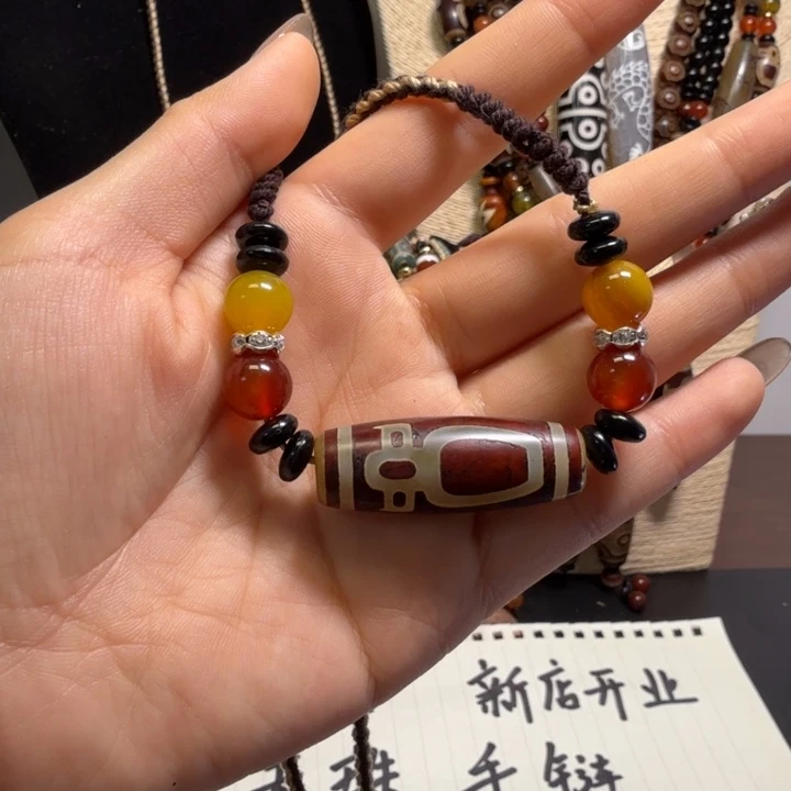 未镶嵌手链玛瑙/玉髓天珠项链2