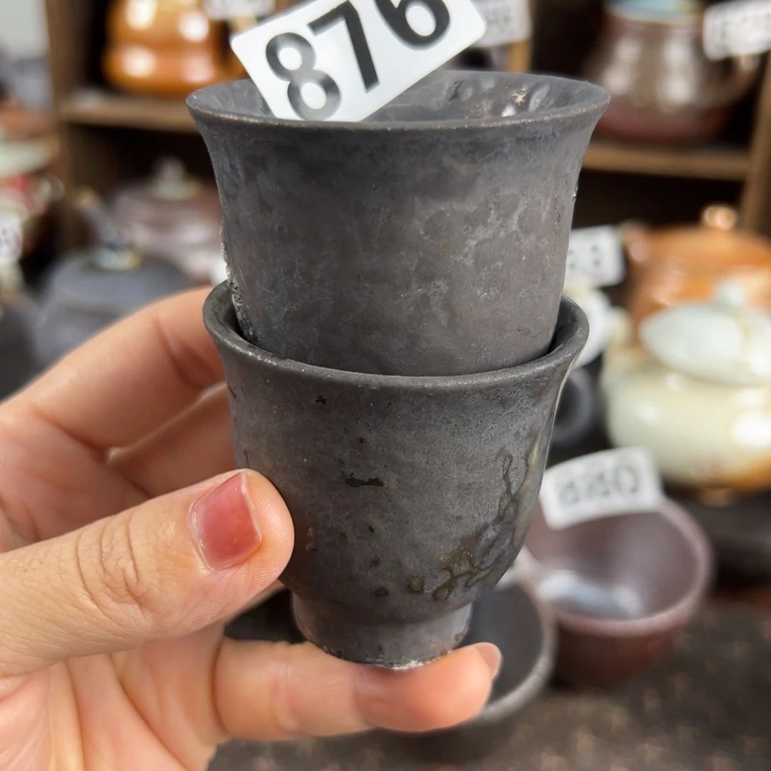 杯柴烧茶器主人杯微瑕