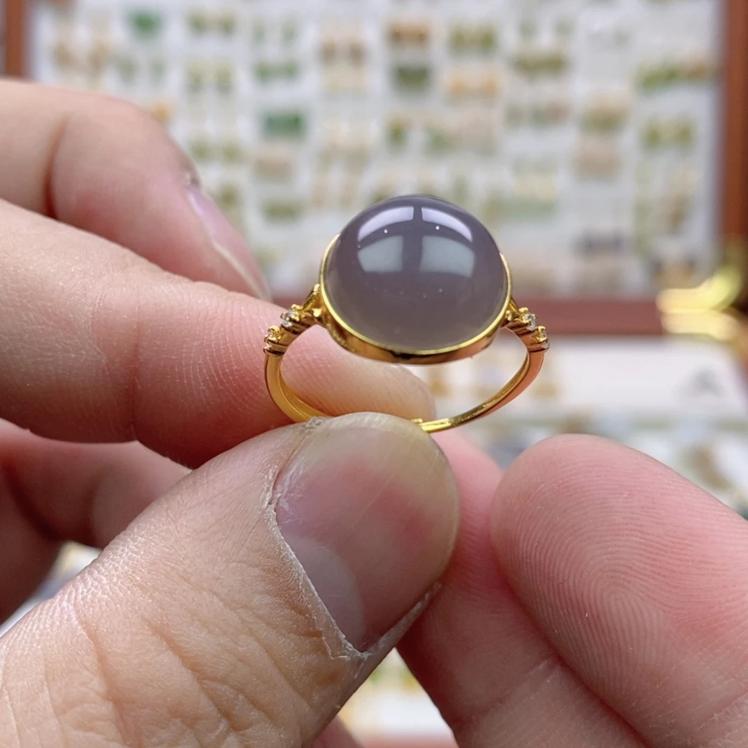 阳***月和田玉银S925镶嵌耳饰