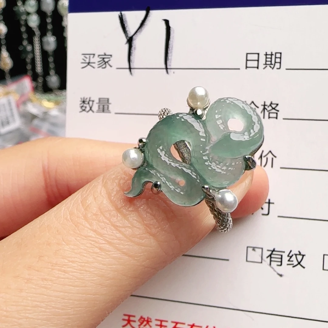 银S925镶嵌手链翡翠