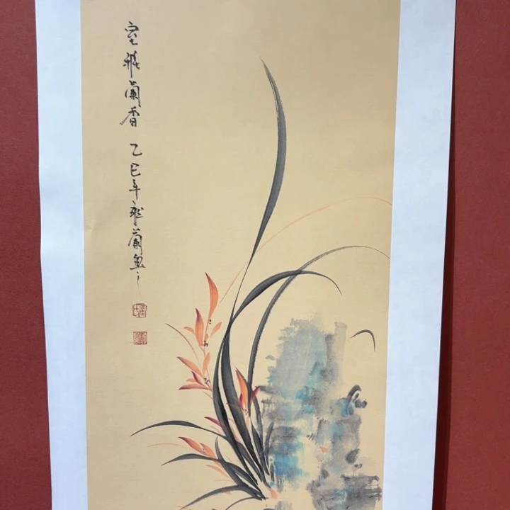 国画听兰老师花鸟