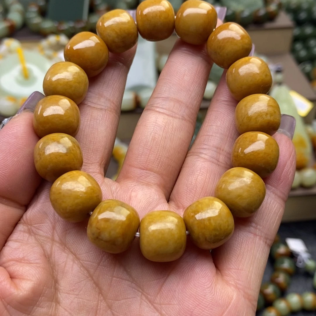 天***趣手串未镶嵌透闪石质玉