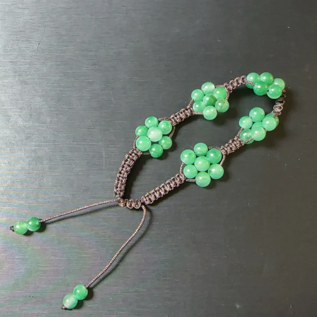 DIY纯手工编织非洲翠小花朵