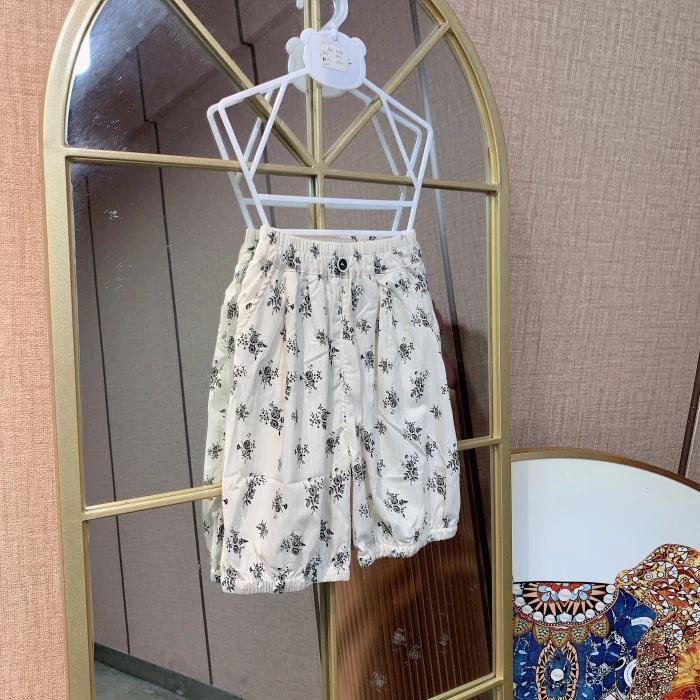 AN424    宝宝拼接色休闲中裤  夏款