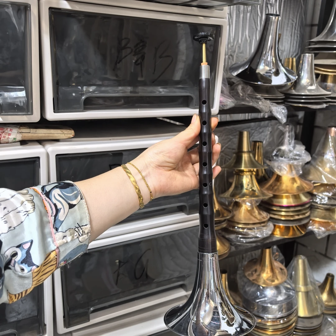 黑檀木平均孔民间大堂口唢呐唢呐乐器练手黑檀木唢呐长杆唢呐杆子