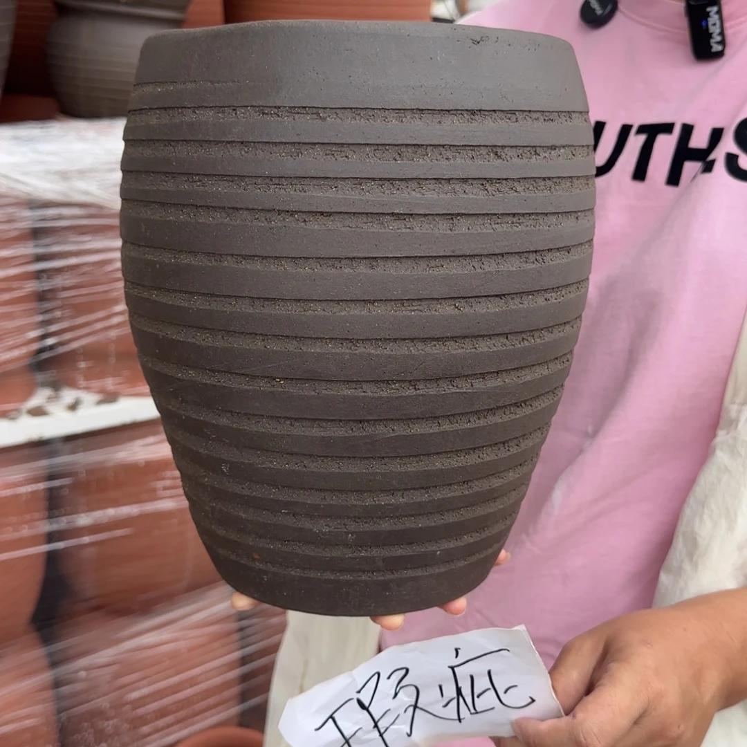 花盆紫砂口20高26宜兴紫砂