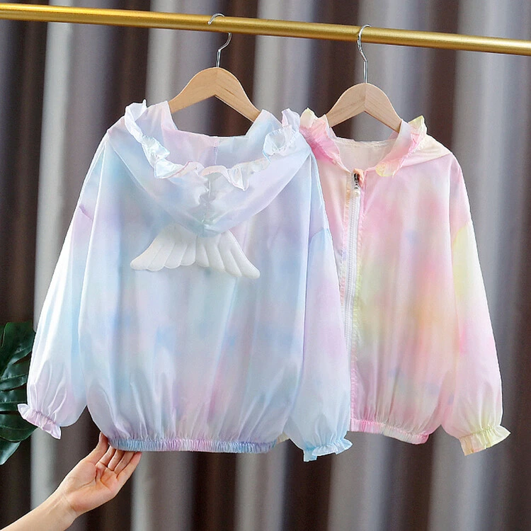 新款潮童夏季防晒服女童皮肤衣中大童9岁新款潮