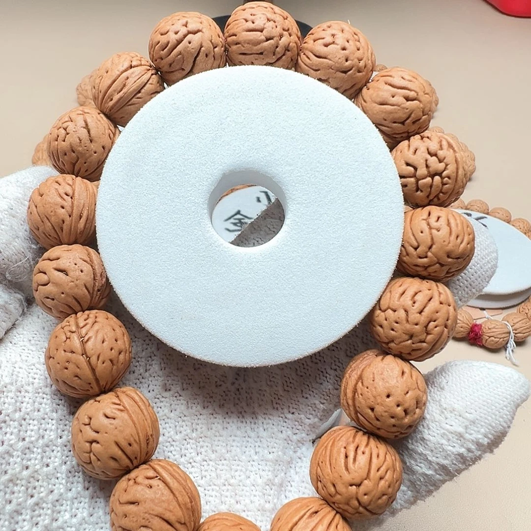 桃核手串1.7红皮国足