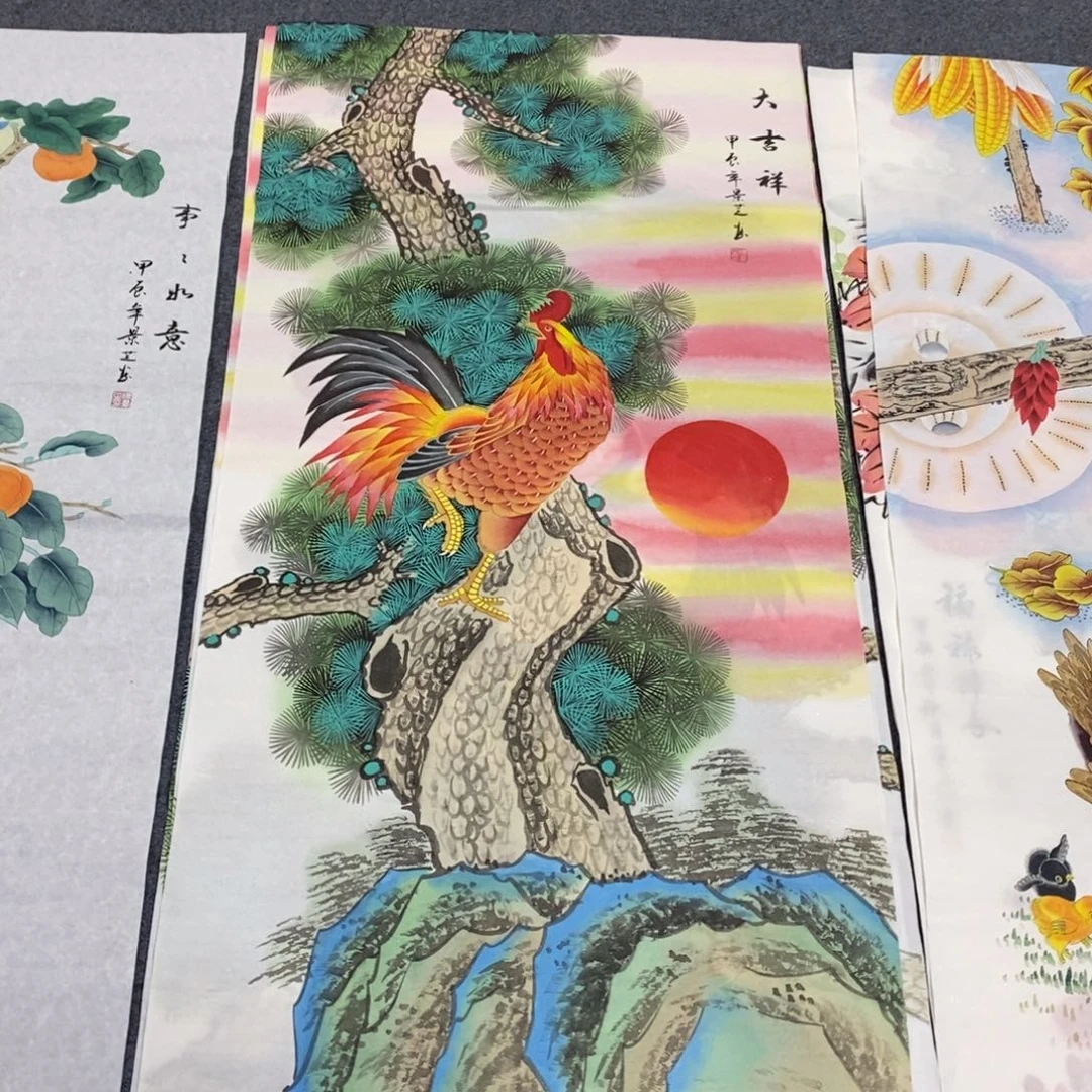 国画140✖️70工笔画画画画画画