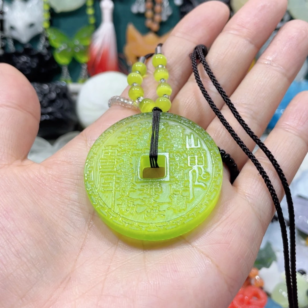 【闪购商品】未镶嵌岫玉颈饰22吊坠