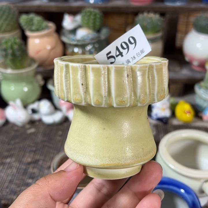 口6手工花盆满30包邮