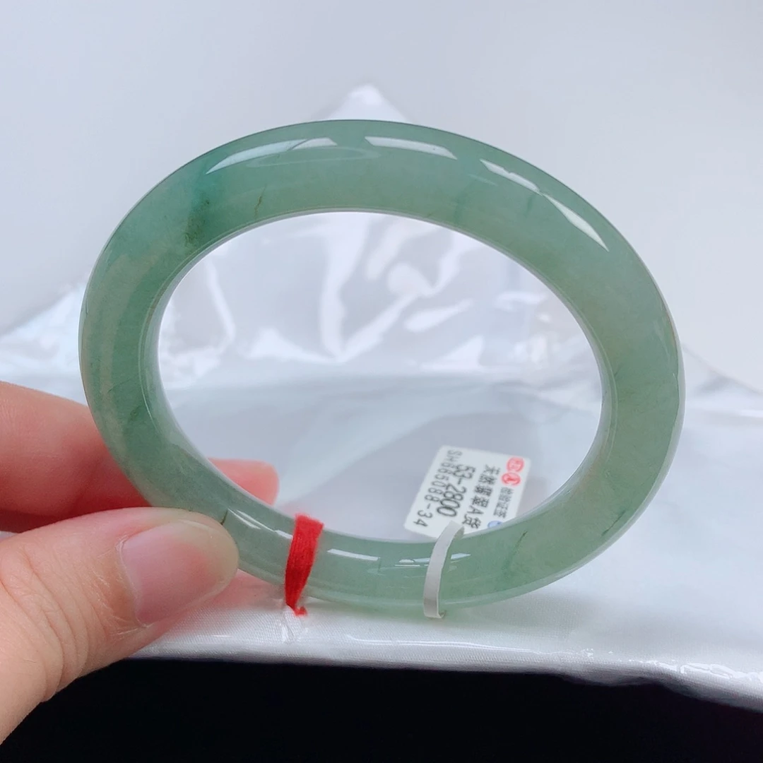 未镶嵌手镯翡翠53圆条
