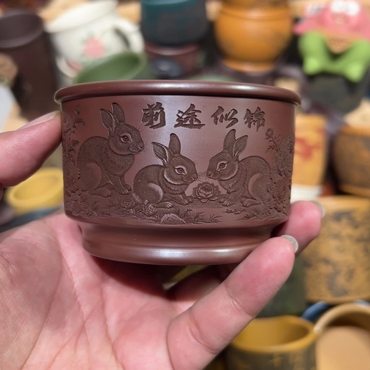 茶杯紫砂宜兴紫砂主人杯
