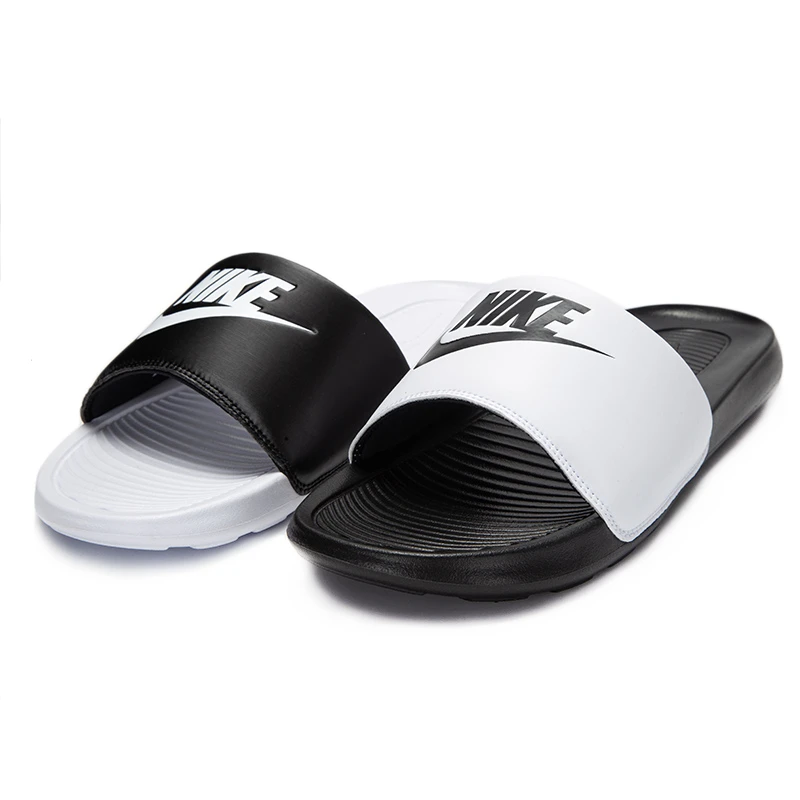 NIKE耐克黑白鸳鸯拖鞋2025新款户外运动鞋时尚休闲鞋子男鞋DD0234