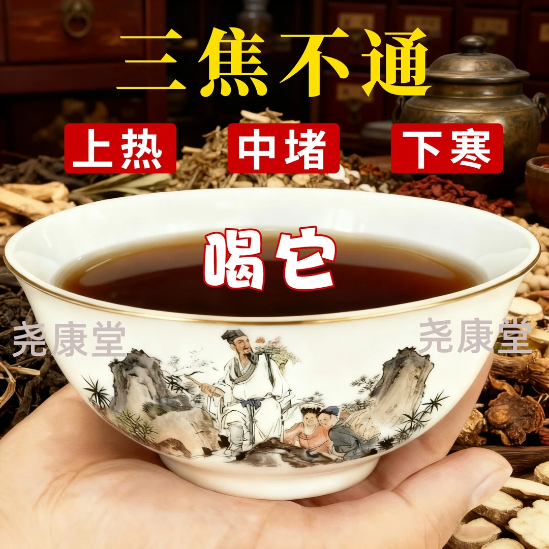 传承配方古法熬制通三焦黄精茯苓上热下寒草本萃取通焦膏