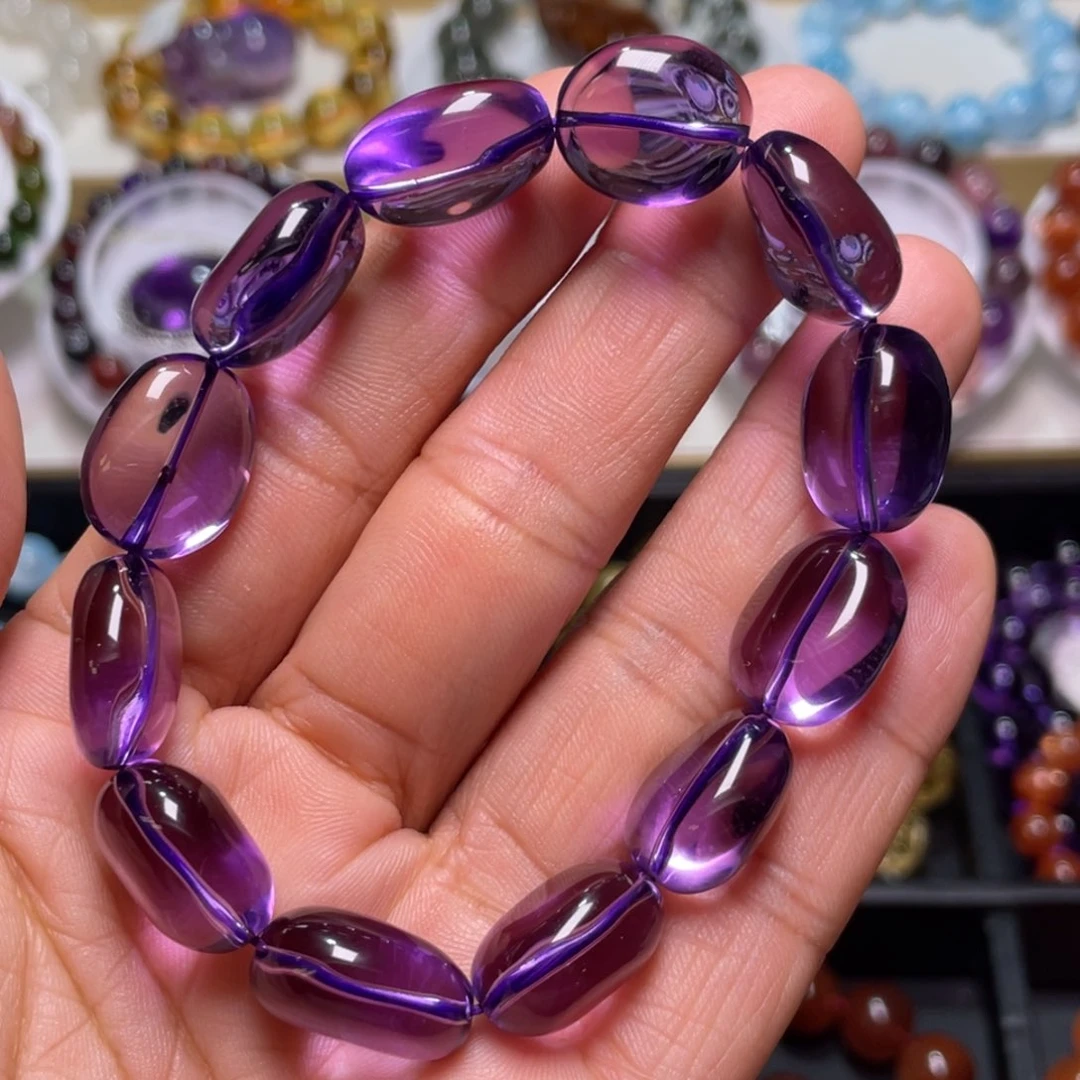 水晶手链未镶嵌巴西紫水晶