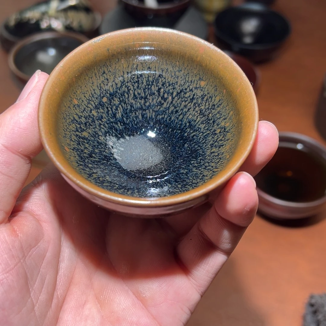 茶盏柴烧主人杯建窑建盏茶盏