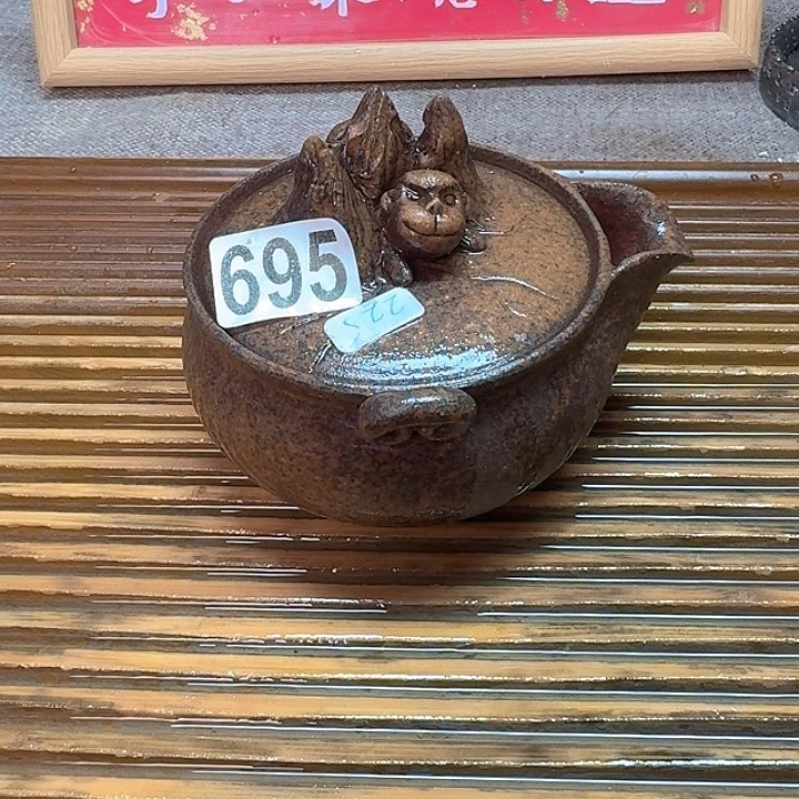 纯手工制作粗陶茶具