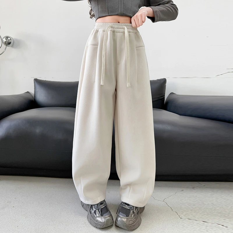 女童香蕉裤卫裤春秋2025新款中大童高腰休闲裤甜酷百搭裤子潮女孩