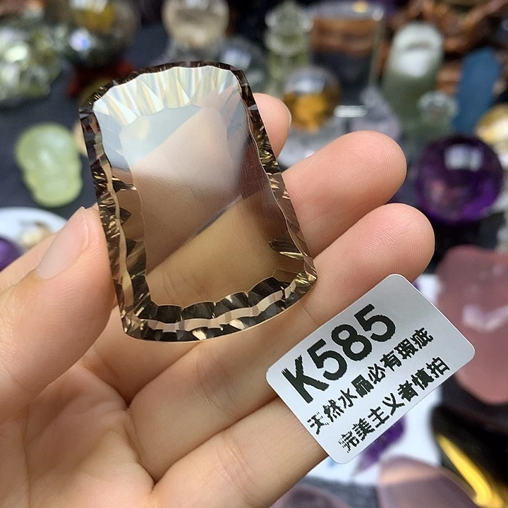 未镶嵌珠宝半成品水晶全净体茶水晶