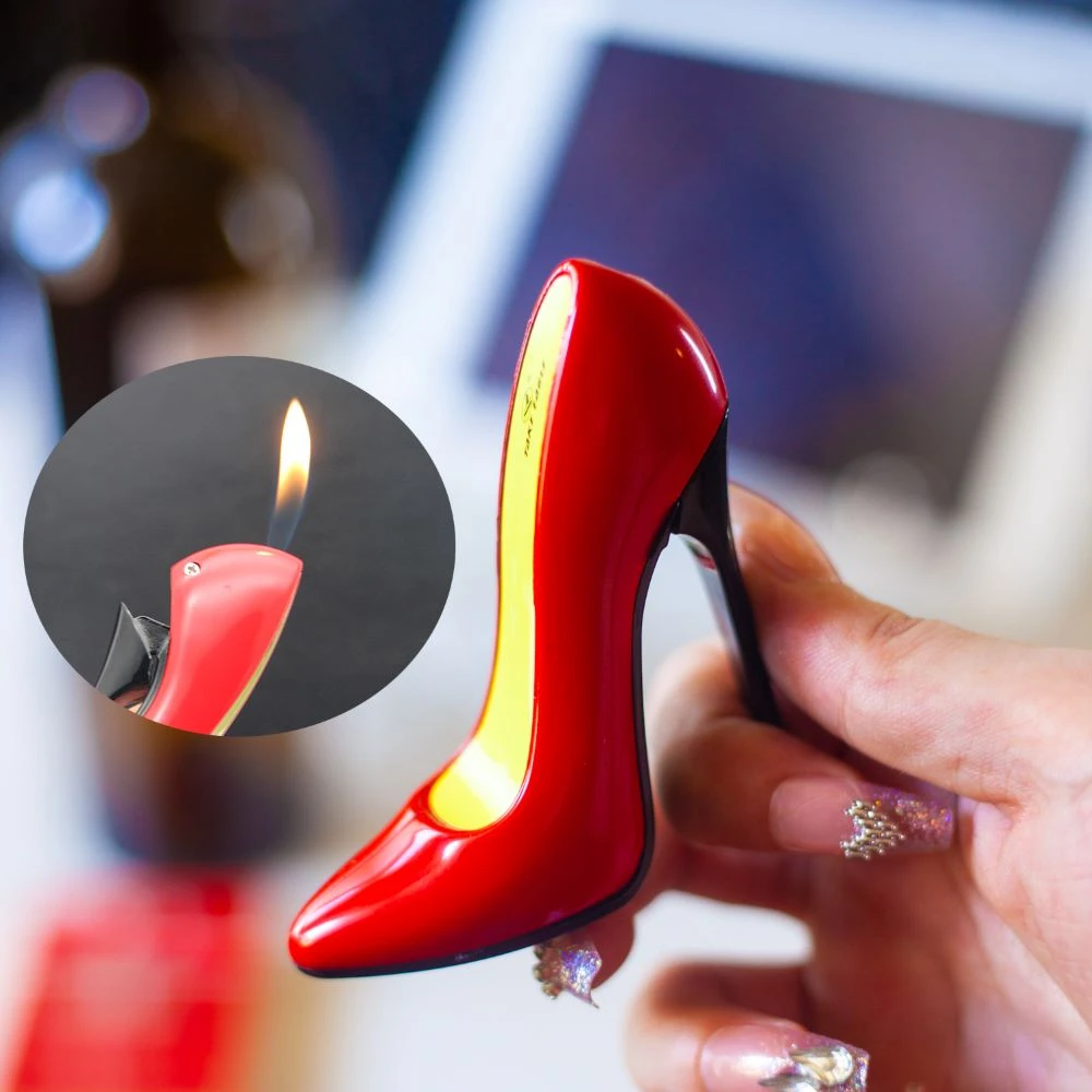 （酷鼠）高跟鞋打火机奇葩造型趣味新奇特明火可充气创意