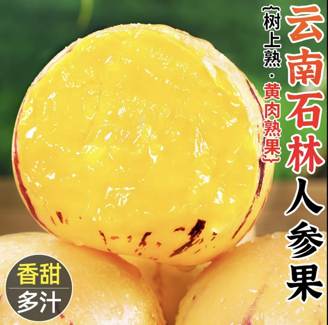 【果王5斤】云南人参果爽口多汁基地现摘现发树上自然熟5斤