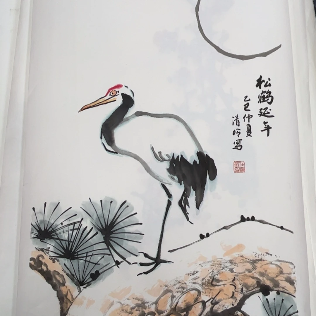 国画四尺四开花鸟作品