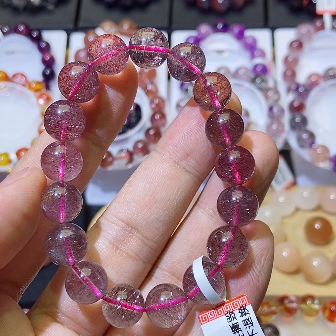 未镶嵌手链水晶红烟花