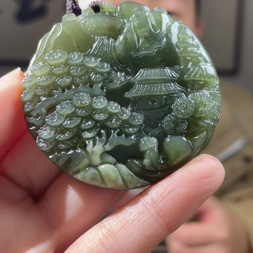 和田玉未镶嵌颈饰