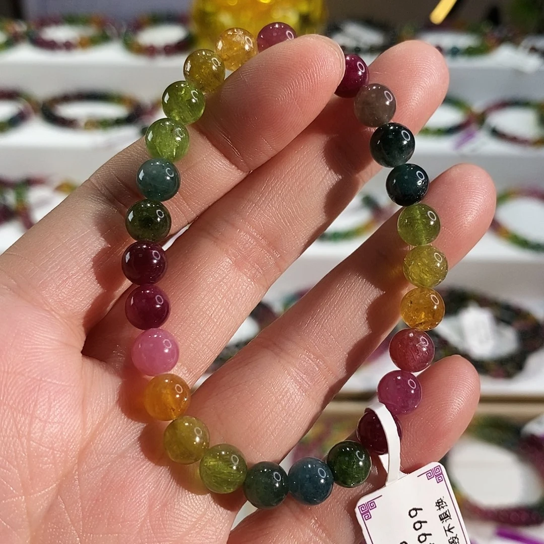 未镶嵌碧玺手链G2313素圈颜色微差