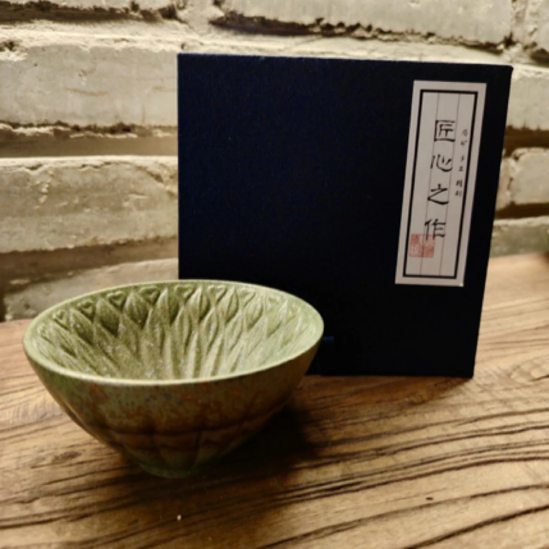 粗陶烧制菊花主人杯
