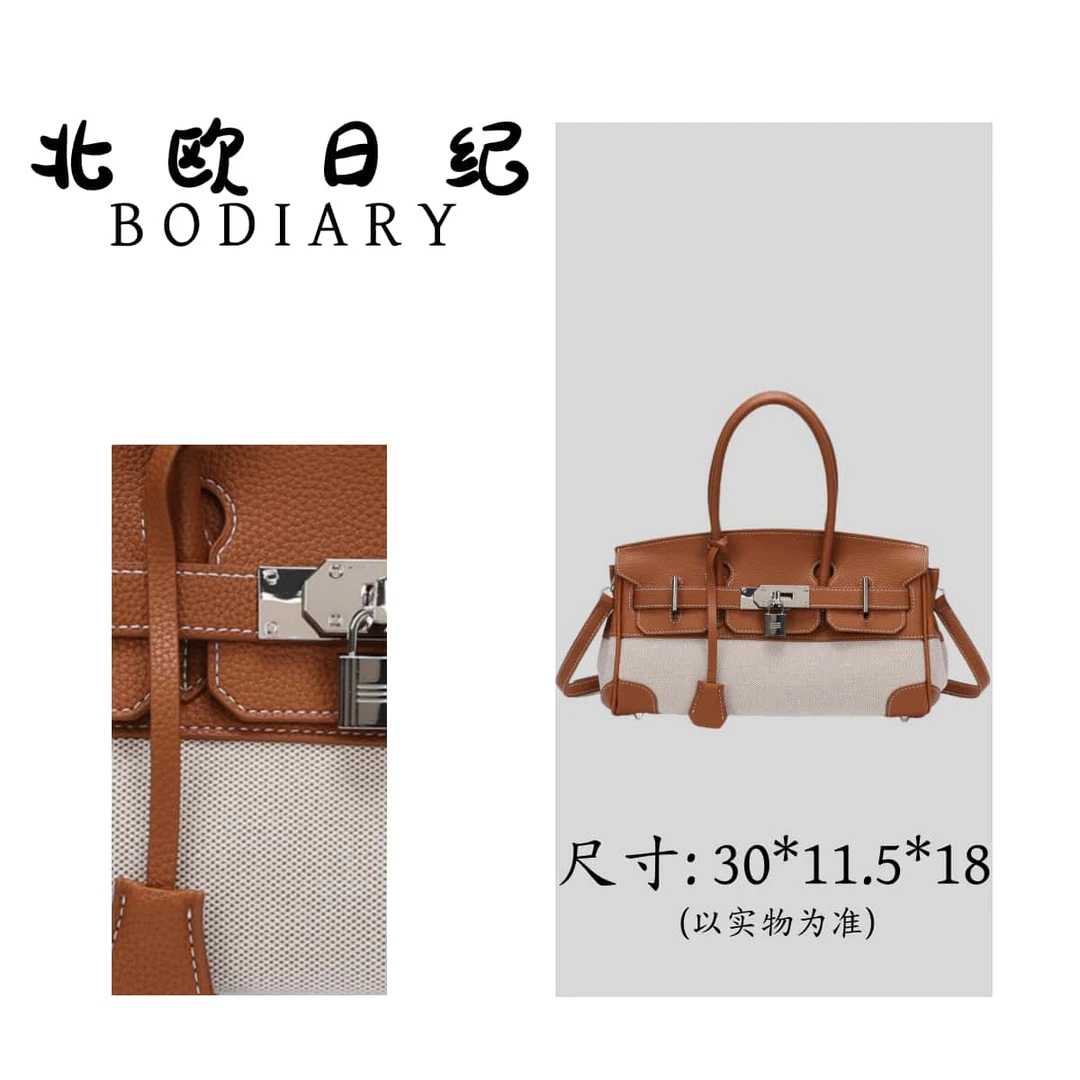 北欧日纪FD3327 时尚休闲手提包包通勤轻奢30*11.5*18