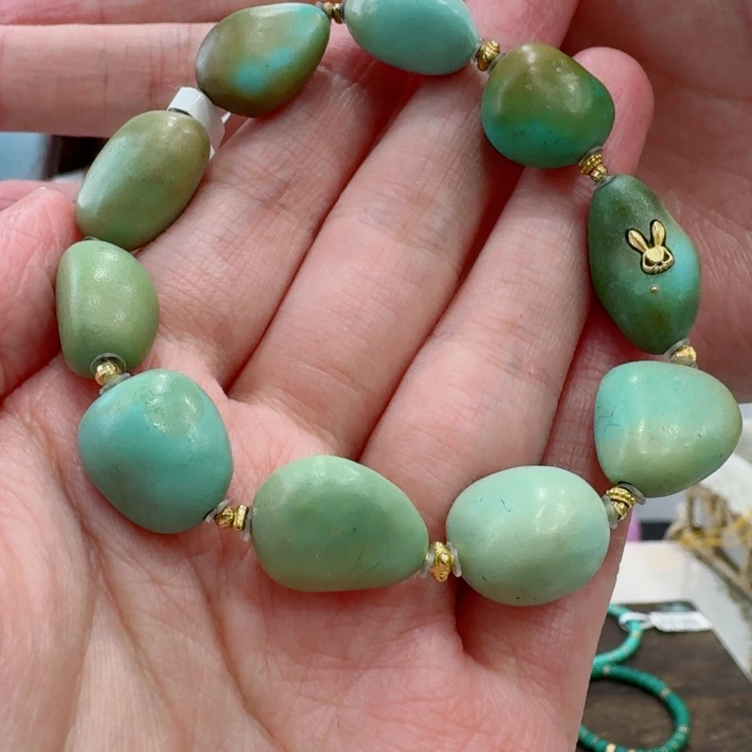 未镶嵌绿松石珠宝奇石